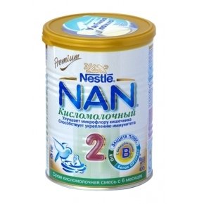 Смесь Nestle NAN Кисломолочный 2 молочная 400г