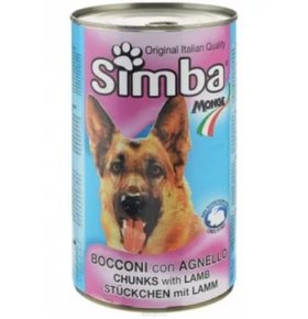 Корм Simba Кусочки с ягненком для собак дойпак 415г