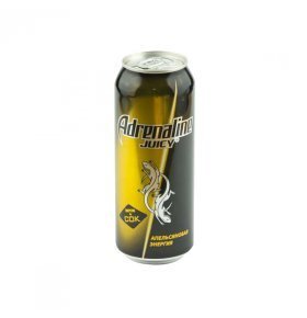 Напиток безалкогольный тонизирующий энергетический Adrenaline Juicy  0,5л