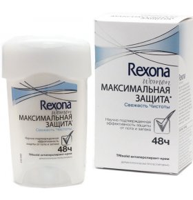 Дезодорант-крем Максимальная защита Свежесть Чистоты Rexona 45 г