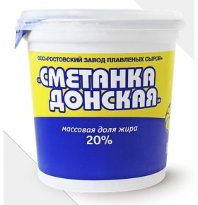Сметанный продукт Сметанка Донская 800 гр