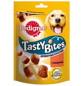 Ароматные кусочки Pedigree Tasty Bites с говядиной 125 гр