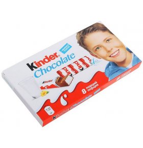 Шоколад 8 шт Kinder 100 гр