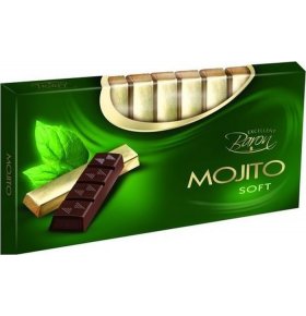 Шоколад темный с начинкой Мохито Baron 100 гр