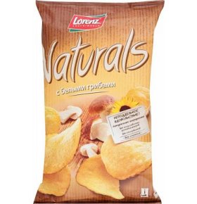 Чипсы картофельные с белыми грибами Naturals Lorenz 100 гр