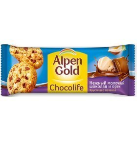 Печенье Alpen Gold с шоколадом и фундуком 135г