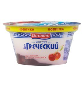 Йогурт А-ля Греческий с вишней и черешней 4,8% Ehrmann 140 гр