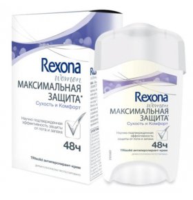 Дезодорант-крем Максимальная защита Сухость и Комфорт Rexona 45 г