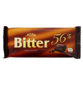 Горький шоколад 56% Kalev Bitter 100 гр
