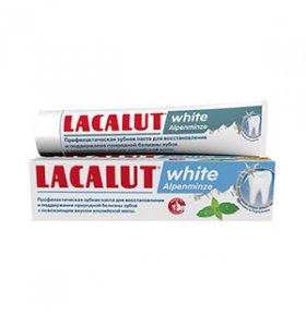 Зубная паста White Alpenminze Lacalut 75 мл