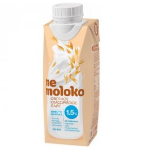 Напиток овсяный обогащенный кальцием и витамином В2 1,5% Nemoloko 0,25 л