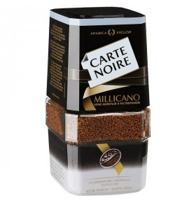 Кофе Millicano натуральный растворимый с добавлением молотого Carte noire 95 гр