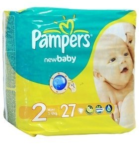 Подгузники Pampers (Памперс) New Baby, 3-6 кг, 27шт