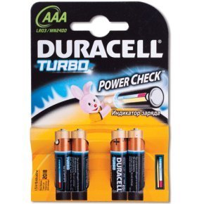 Батарейка DURACELL AAA/ MX2400 KPD 04 Tu 4шт/уп