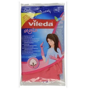 Перчатки резиновые стайл М Vileda