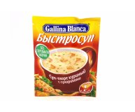 Суп-пюре Быстросуп мгновенного приготовления куриный с сухариками Gallina Blanca 17 г