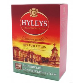 Чай черный Английский Особый Королевский Купаж с Аромат Цитрусовых Hyleys 100 пак