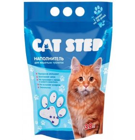 Наполнитель для кошачьего туалета Силикагель Cat step 3,8 л