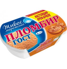 Мороженое Крем-брюле Живое мороженое 450 гр