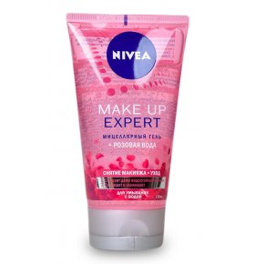Мицеллярный гель Make up Еxpert для умывания розовая вода Nivea 150 мл