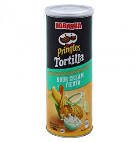 Чипсы кукурузные Tortilla с солью Pringles 160 гр