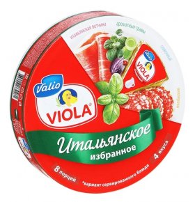 Сыр плавленый итальянское избранное фасованный ассорти Viola 130 гр
