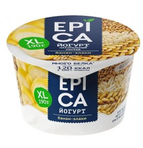 Йогурт XL банан злаки 4,9% Epica 190 гр