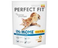 Корм сухой Perfect Fit для домашних кошек, с курицей 1,2 кг