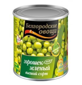Консервированный зеленый горошек Белмолпродукт 300 гр