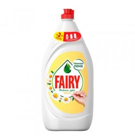 Средство для мытья посуды Нежные руки Ромашка и витамин Е Fairy 1,35 л