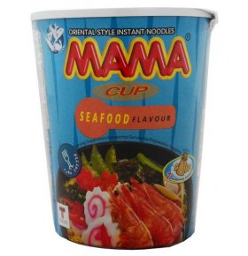 Лапша тайская со вкусом морепродуктов Мама 70 гр