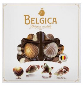 Набор конфет Belgian seashells с начинкой пралине Belgica 250 гр