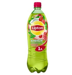 Чай зеленый земляника клюква Lipton 1 л