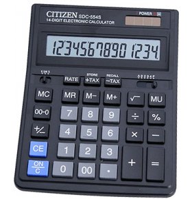 Калькулятор Citizen SDC-554S 1шт