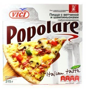 Пицца Vici Popolare с ветчиной и шампиньонами 315г