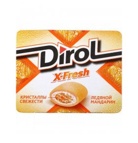 Жевательная резинка X-Fresh Ледяной мандарин Dirol 16 г