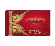 Ассорти конфеты темный и молочный шоколад А.Коркунов 110 г