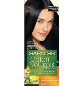Краска для волос Color naturals 2.10 Иссиня-черная Garnier 110 мл