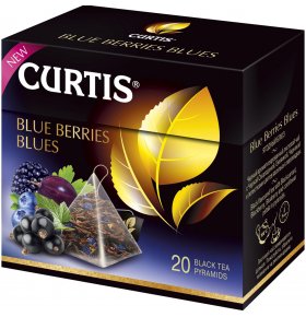 Чай ягодный блюз ароматизированный в пирамидках Curtis 20 пак