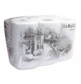 Бумага туалетная HoReCa 2-слойная белая Plushe 12 рулонов