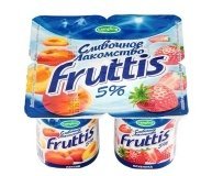 Продукт йогуртный Fruttis Клубника Персик 115г