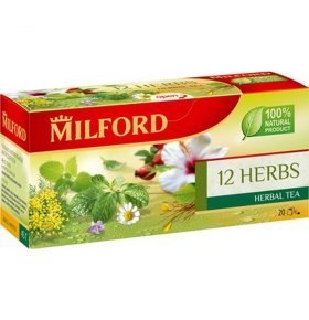 Чай 12 трав Milford 45г