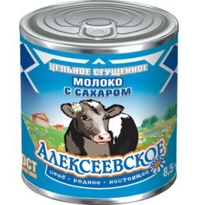 Молоко сгущенное Алексеевское 370 гр