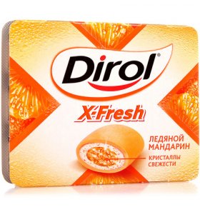 Жевательная резинка X-Fresh ледяной мандарин Dirol 2 х 18 гр