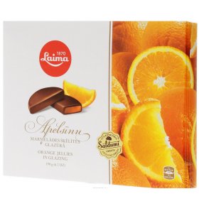 Апельсиновые дольки в глазури мармелад в шоколаде Laima 190 г