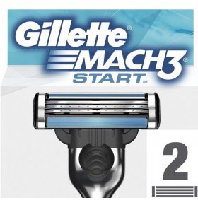 Сменные кассеты для бритвы Gillette Mach 3 Start 2 шт