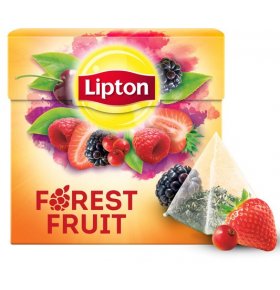 Чай черный Байховый Forest Fruit tea ароматизированный Lipton 40 пир