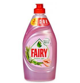 Средство для мытья посуды Нежные руки Розовый Жасмин и Алоэ Вера Fairy 450 мл