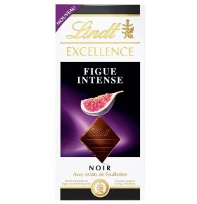 Шоколад Excellence темный с инжиром Lindt 100 гр
