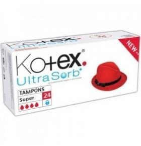 Тампоны Kotex Ultra Sorb Супер 24шт/уп